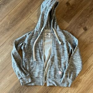 Reflex Large Gray Hooded Zip Sweatshirt